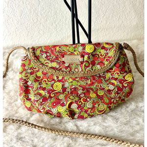 Sakroots Peace Multicolor Patterned Design Crossbody Bag